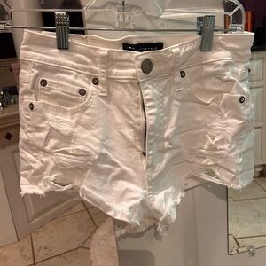 Aeropostale White “Vintage High Rise Shorty” Women Shorts